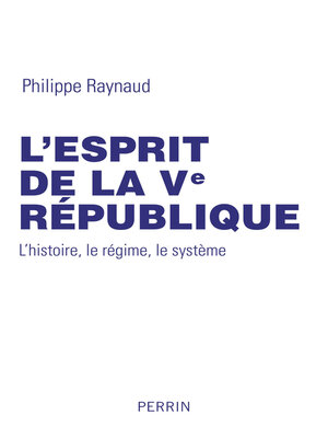 cover image of L'esprit de la Ve République